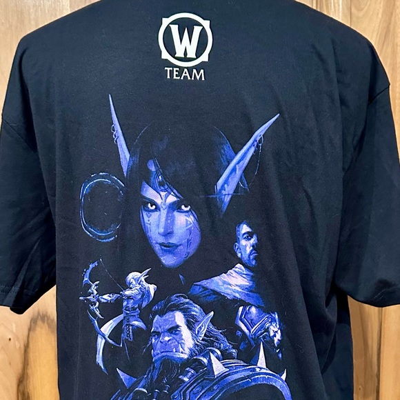 Blizzard Other - WoW Team The War Within, World of Warcraft Night Elf/Orc Tee Blizzard Gear EUC L